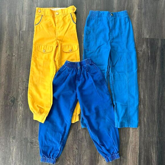 3 Pc Bundle Vintage Pants Boys Size 5 Calabash Calvin Klein Buster Brown 1990's - Picture 1 of 5